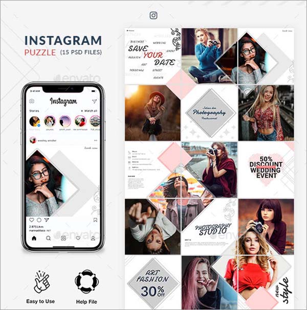 instagram puzzle feed examples