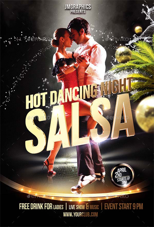 Free Salsa Flyer Templates | Free Salsa Night Flyer Template