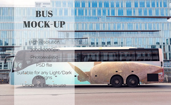 35+Bus Mockups | Free Mockups | Premium PSD Templates